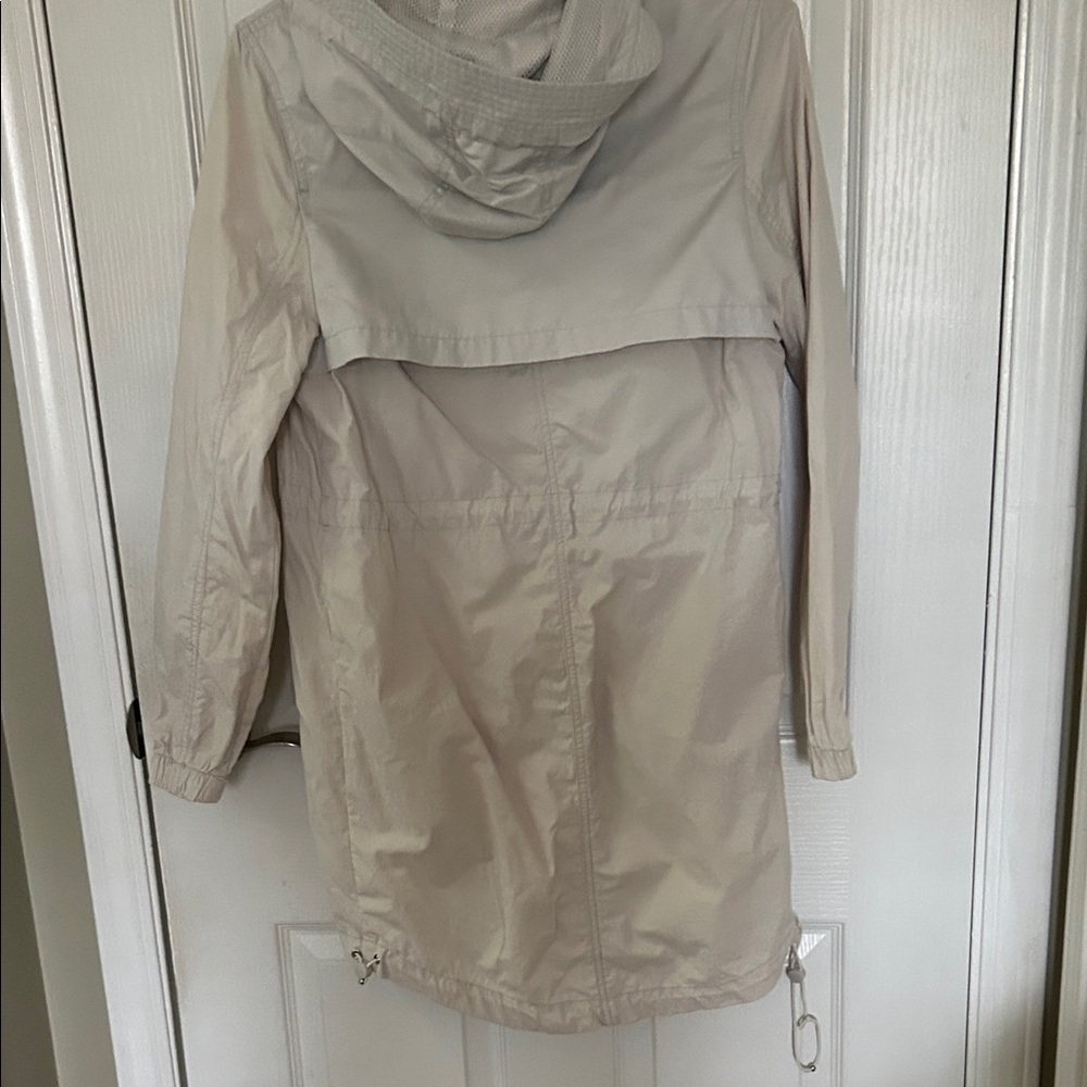 Light Tan Hooded Spring Jacket - Picture 3 of 3
